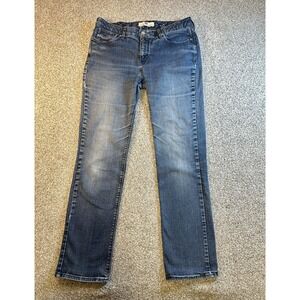 Levis Jeans 525 Perfect Waist Straight Dark Wash Flap Pockets Women's Size 12